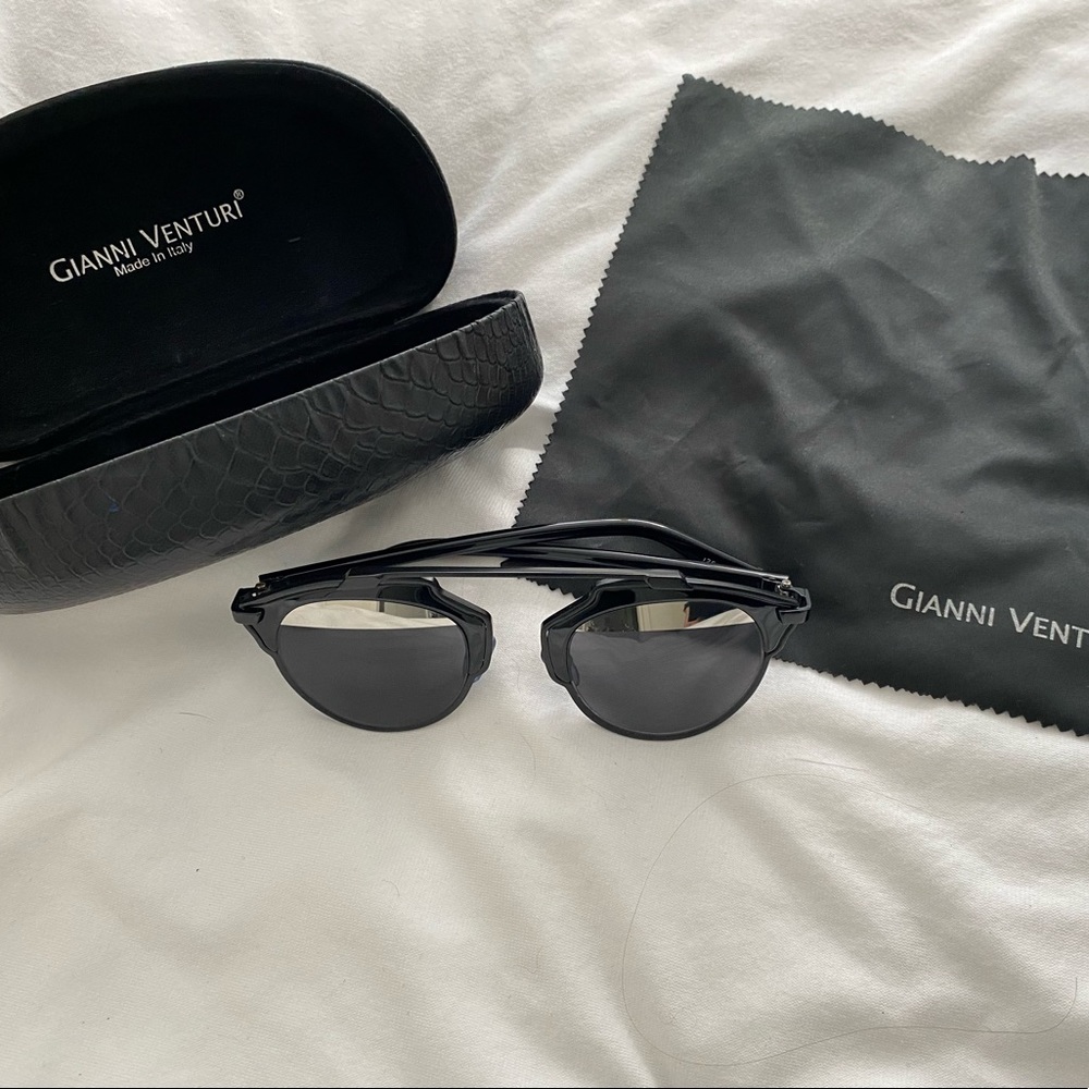 Black Gianni Venturi Sunglasses - Picture 2 of 3